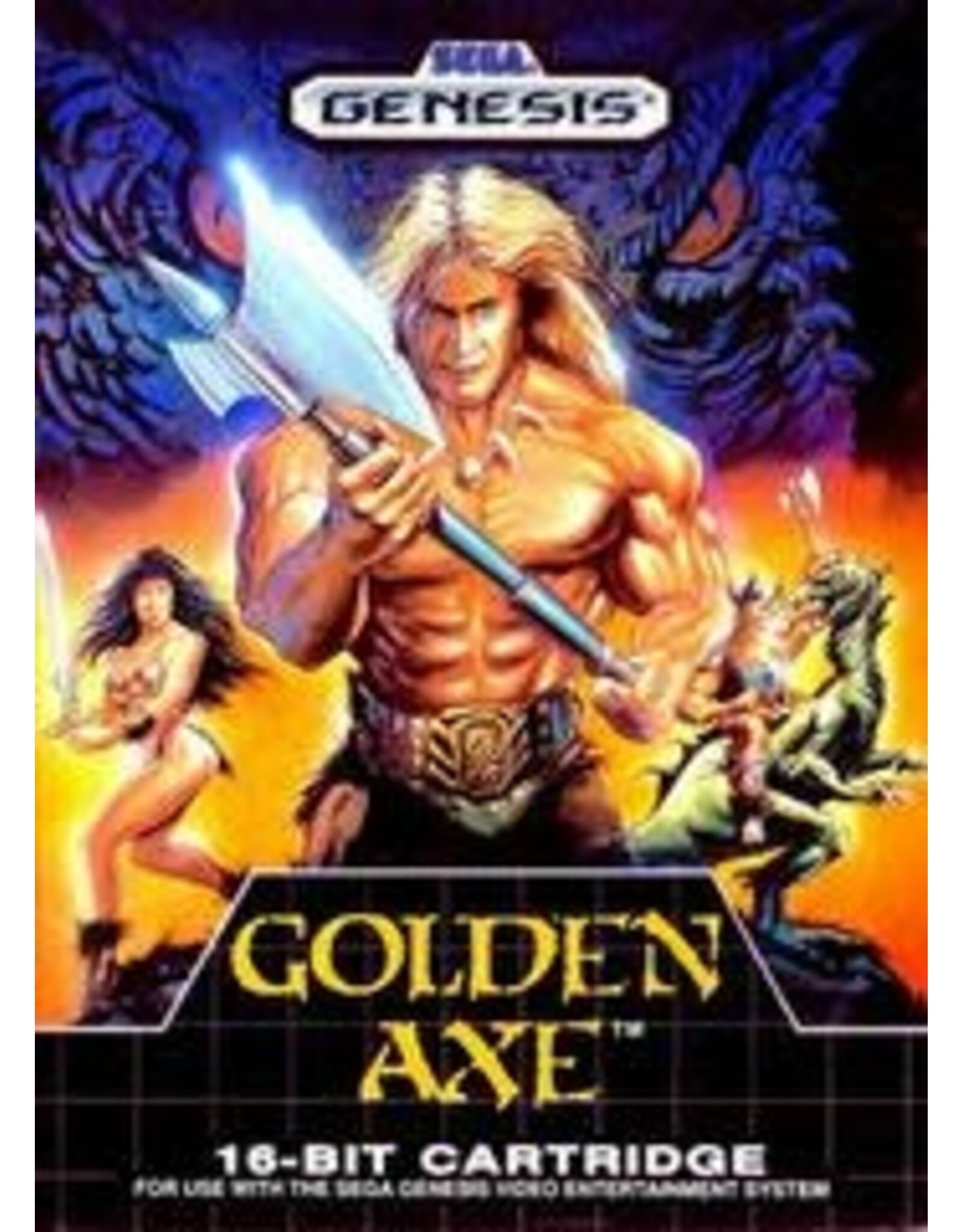 Sega Genesis Golden Axe (Used, Cart Only, Cosmetic Damage)