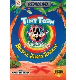 Sega Genesis Tiny Toon Adventures Buster's Hidden Treasure - Cardboard Box (Used, Cosmetic Damage)