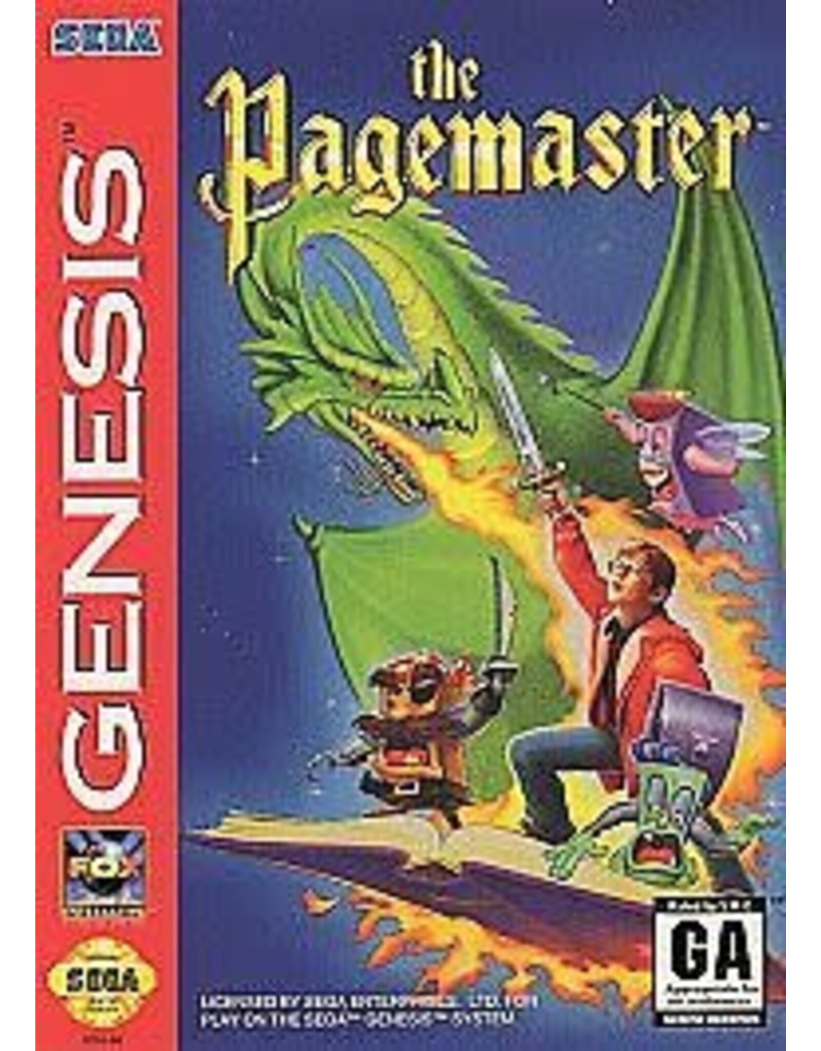 Sega Genesis Pagemaster (Used, Cosmetic Damage)