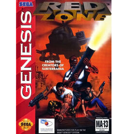 Sega Genesis Red Zone (Used, No Manual, Cosmetic Damage)