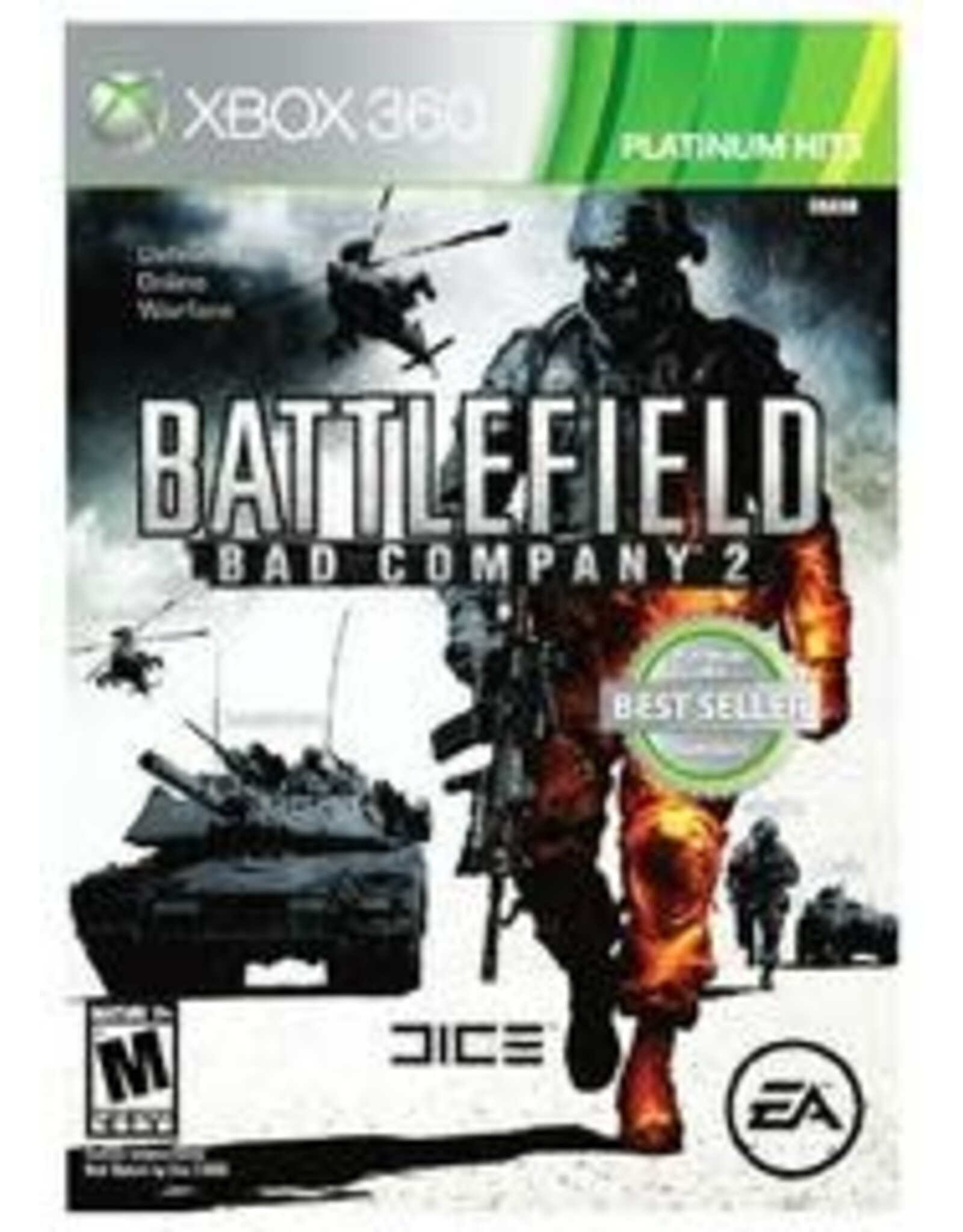 Xbox 360 Battlefield: Bad Company 2 - Platinum Hits (Used, No Manual)
