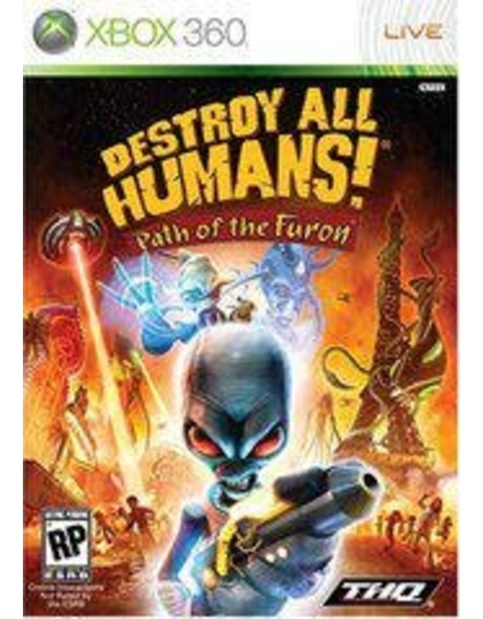 Xbox 360 Destroy All Humans: Path of the Furon (Used, No Manual, Cosmetic Damage)