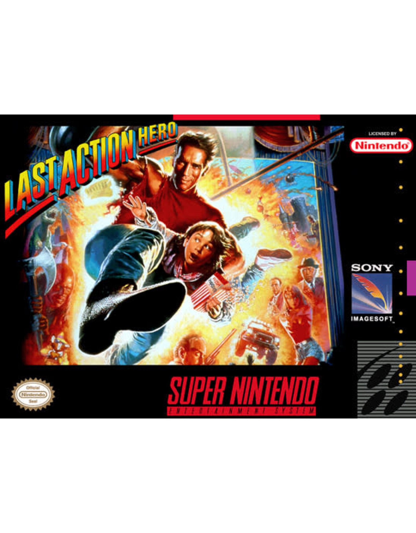 Super Nintendo Last Action Hero (Used, Cart Only, Cosmetic Damage)