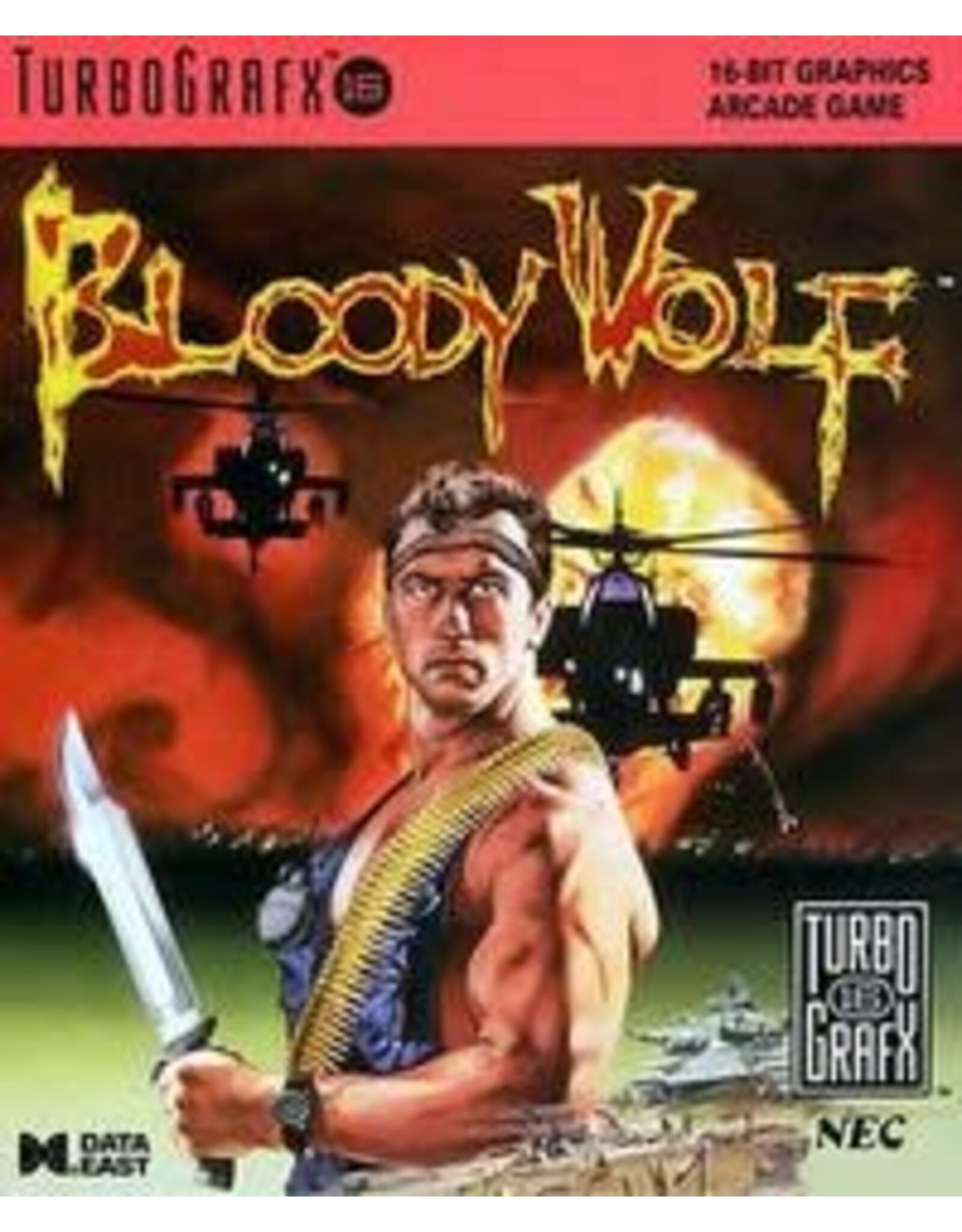 Turbografx 16 Bloody Wolf (Used, Cart Only, Cosmetic Damage)
