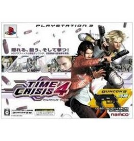 Playstation 3 Time Crisis 4 with Black Guncon 3 - JP Import Game Boxed, Sensors Missing Weight Straps (Used)