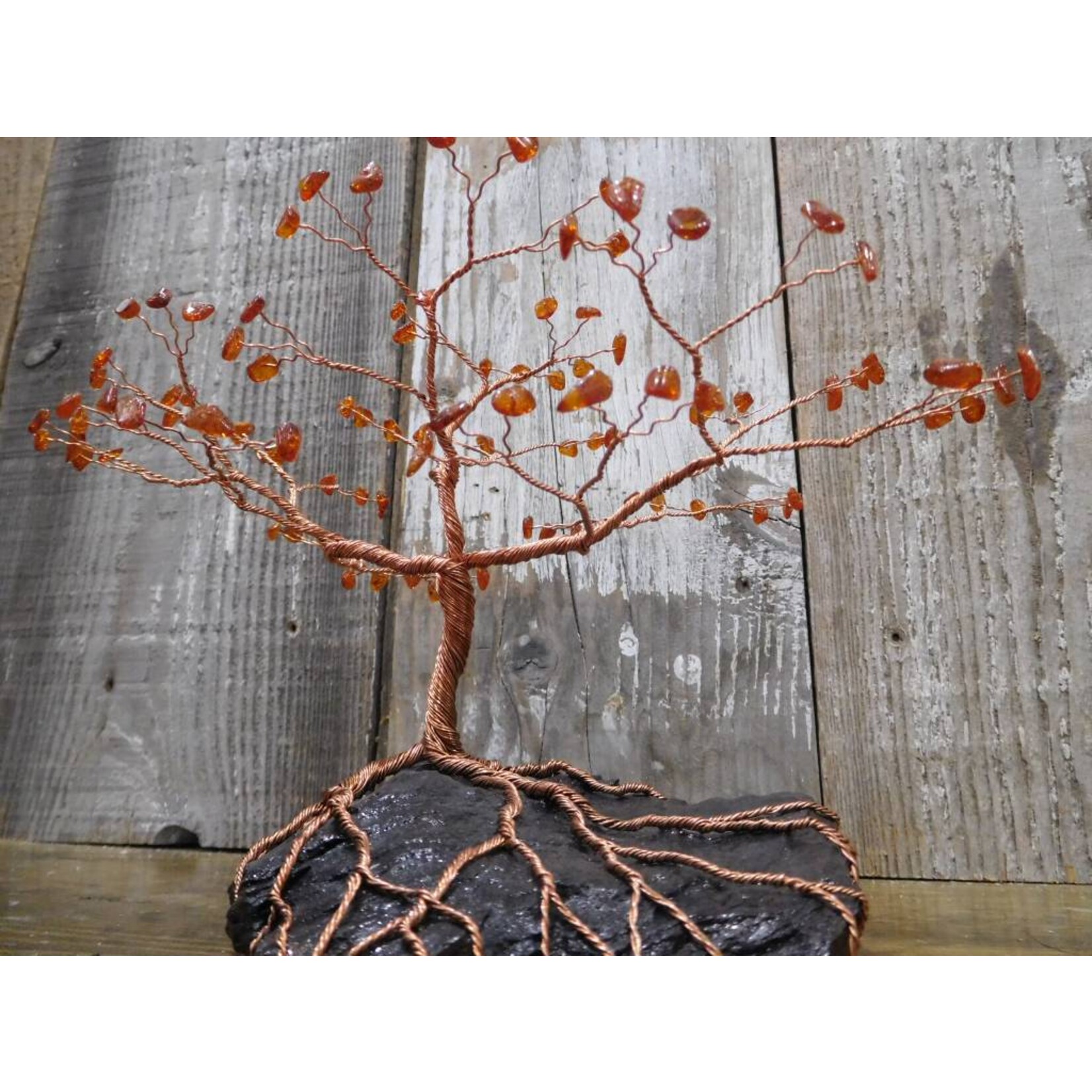 Larry Walma Copper Trees Copper Tree with Amber Buds