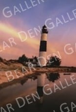 Nick Irwin Images Nick Irwin Matted Print - Big Sable Point Lighthouse 5x7