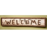 Welcome Rustic Twig Wood Sign