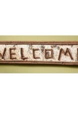 Welcome Rustic Twig Wood Sign