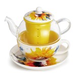 Dean Crouser Collection Sunflower Tea Pot Set