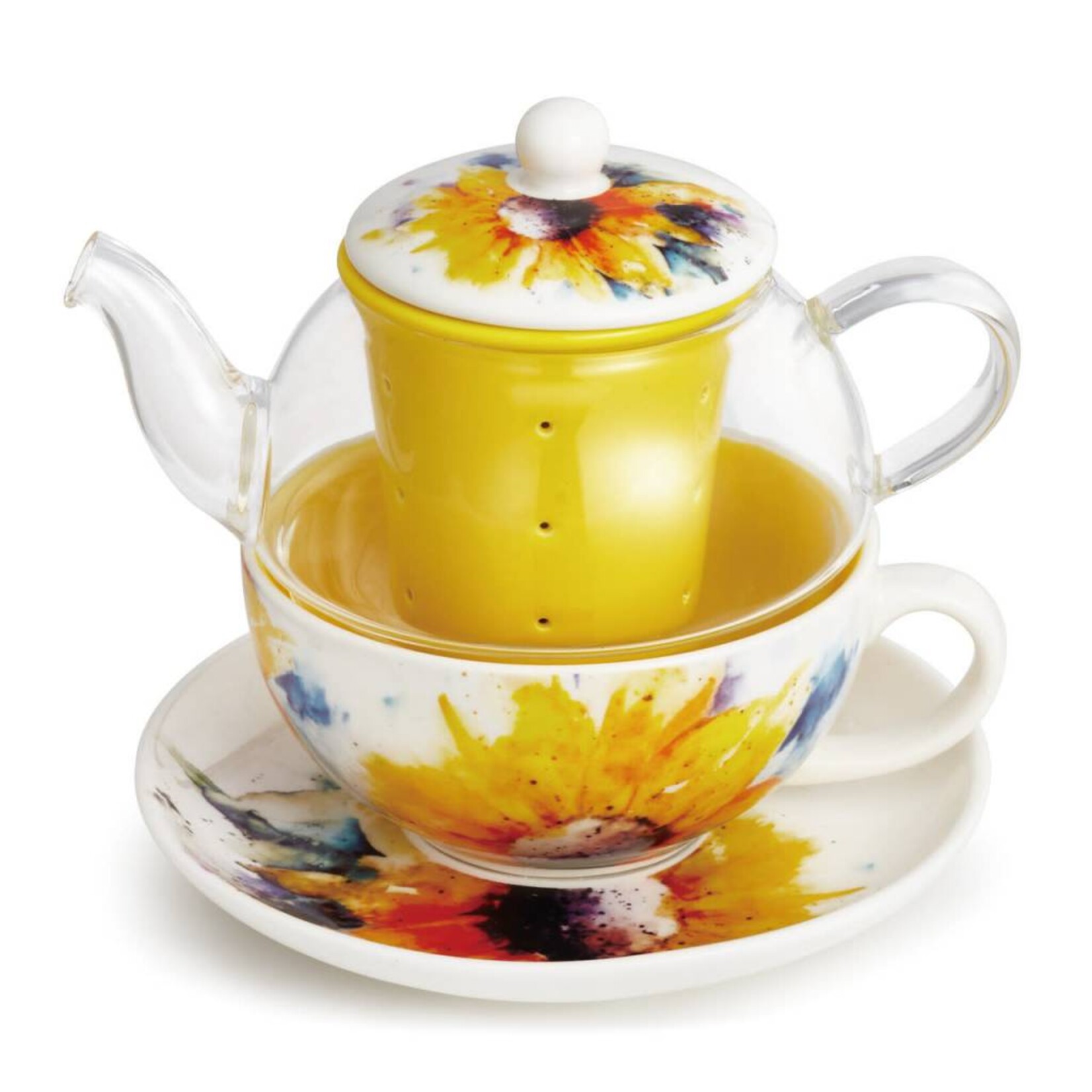 Dean Crouser Collection Sunflower Tea Pot Set - Dean Crouser Collection