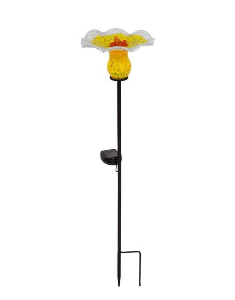 Solar Birdfeeder Stake Yellow The Bear Den Gallery