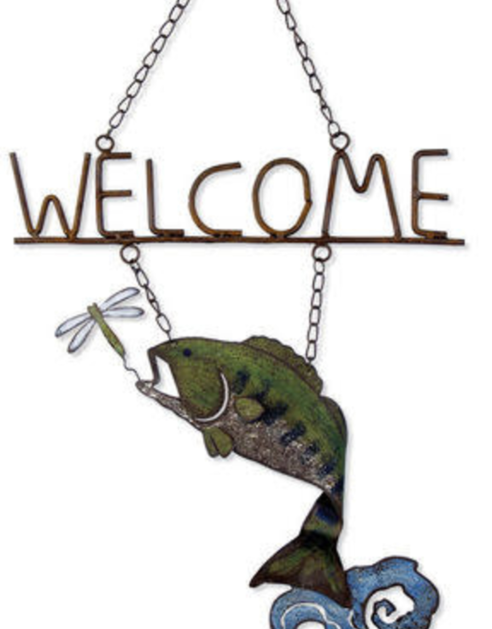 Catch of the Day Bass Welcome Sign