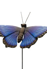 Garden Stake - 46'' Blue Morpho Butterfly