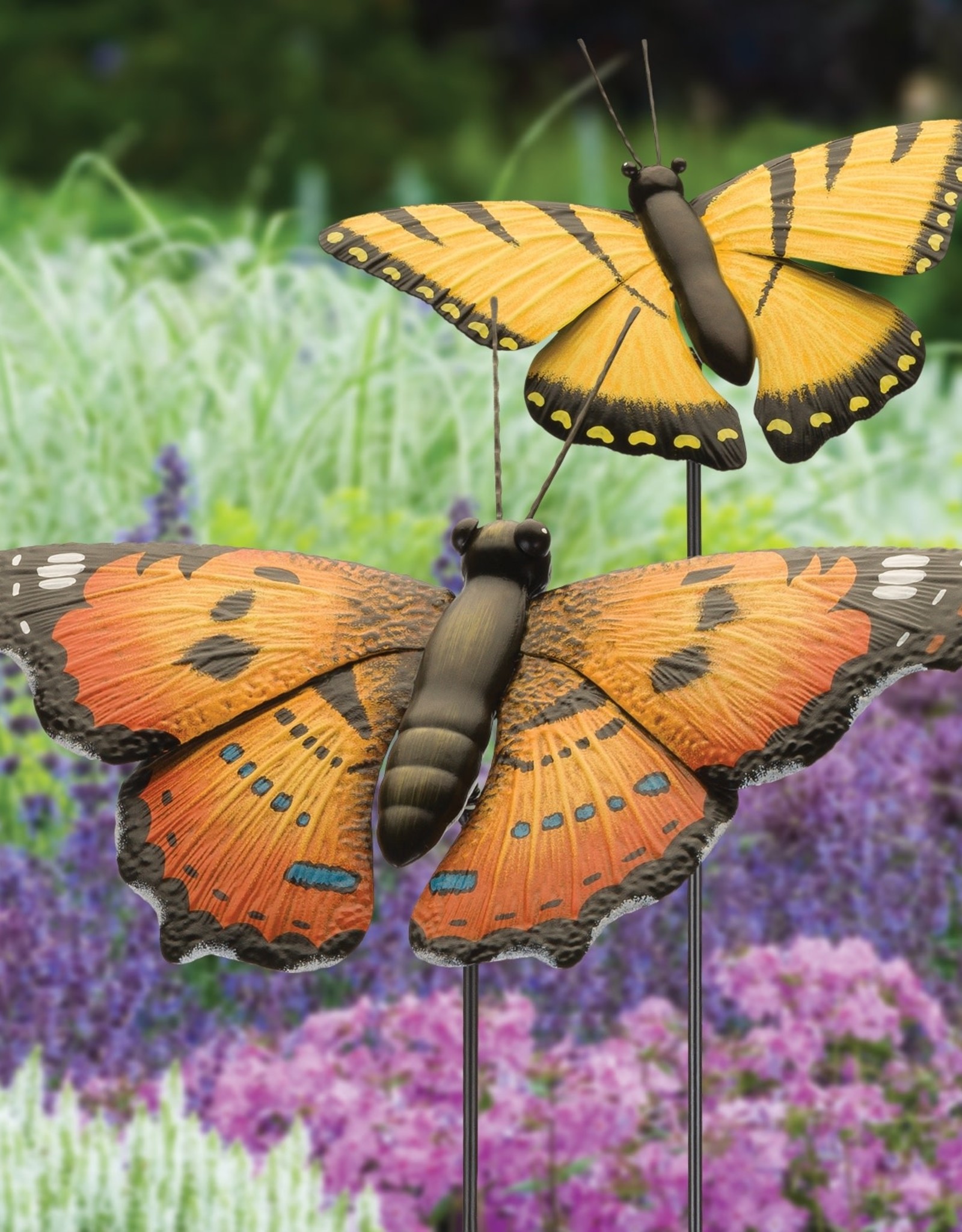 Round Top Stake Boxwood Butterfly main image 1