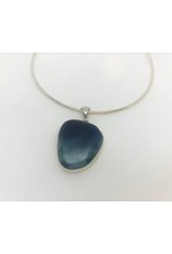 Cabochon Necklace Pendant - Leland Blue 1.1''