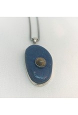 Necklace Pendant - Leland Blue w/ Petoskey Accent