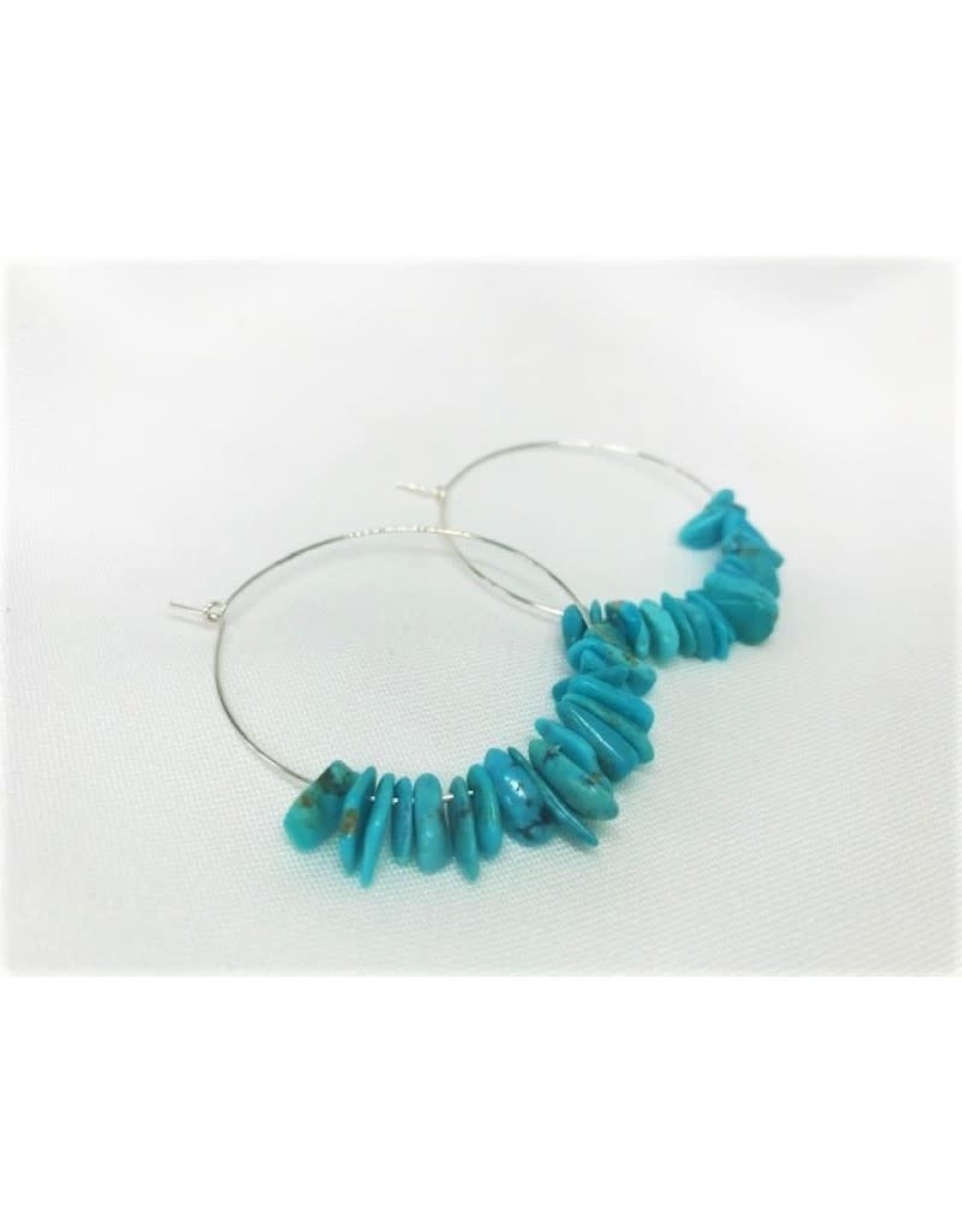 Turquoise Hoop Earrings