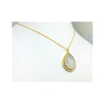 Druzy Pendant Necklace - Gold