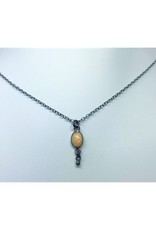 Bezel Necklace - Opal