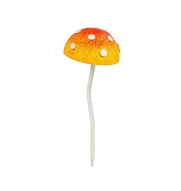 Glow in the Dark Mushroom Stake - Yellow