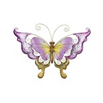 Garden Wall - 28'' Purple Butterfly