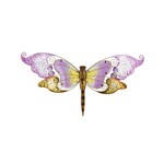 Garden Wall - 28'' Purple Dragonfly