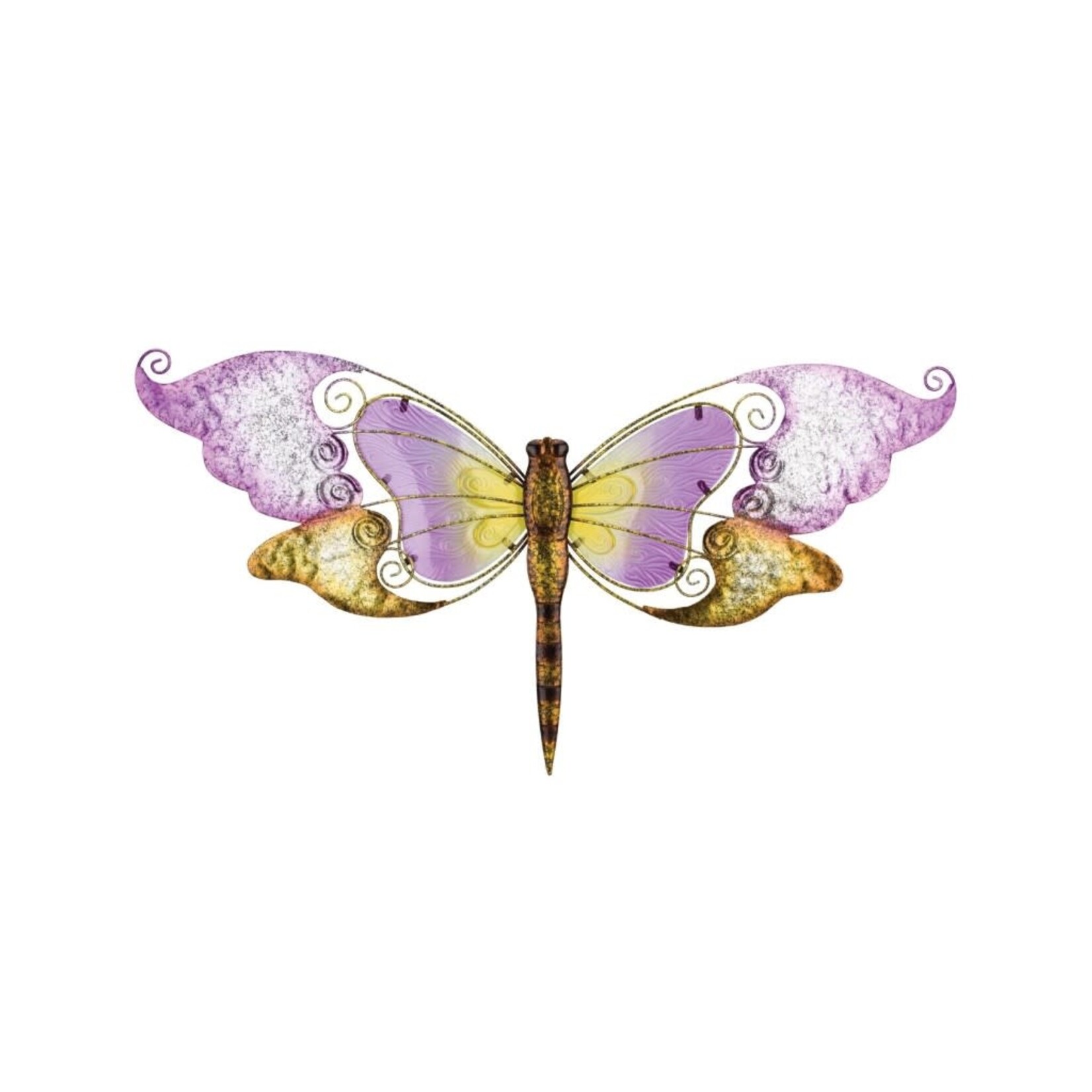 Garden Wall - 28'' Purple Dragonfly