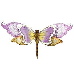 Garden Wall - 28'' Purple Dragonfly