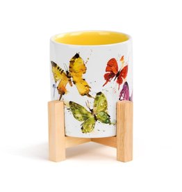 Dean Crouser Flock of Butterflies Mini Planter - Dean Crouser Collection