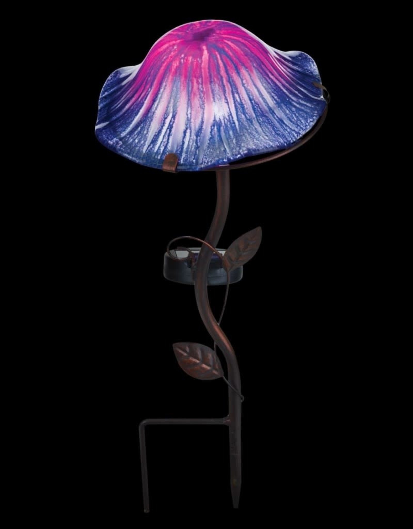 Lava Mushroom Solar Stake - Purple