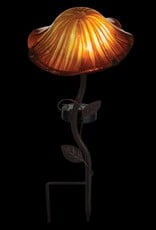 Lava Mushroom Solar Stake - Orange