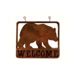Welcome Sign - Metal Bear