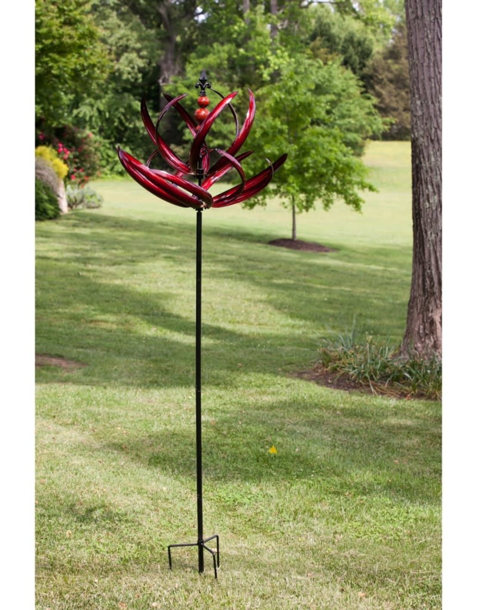 Kinetic Wind Spinner Stake - Waves in Motion