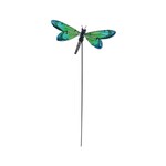 Garden Stake - Green Dragonfly