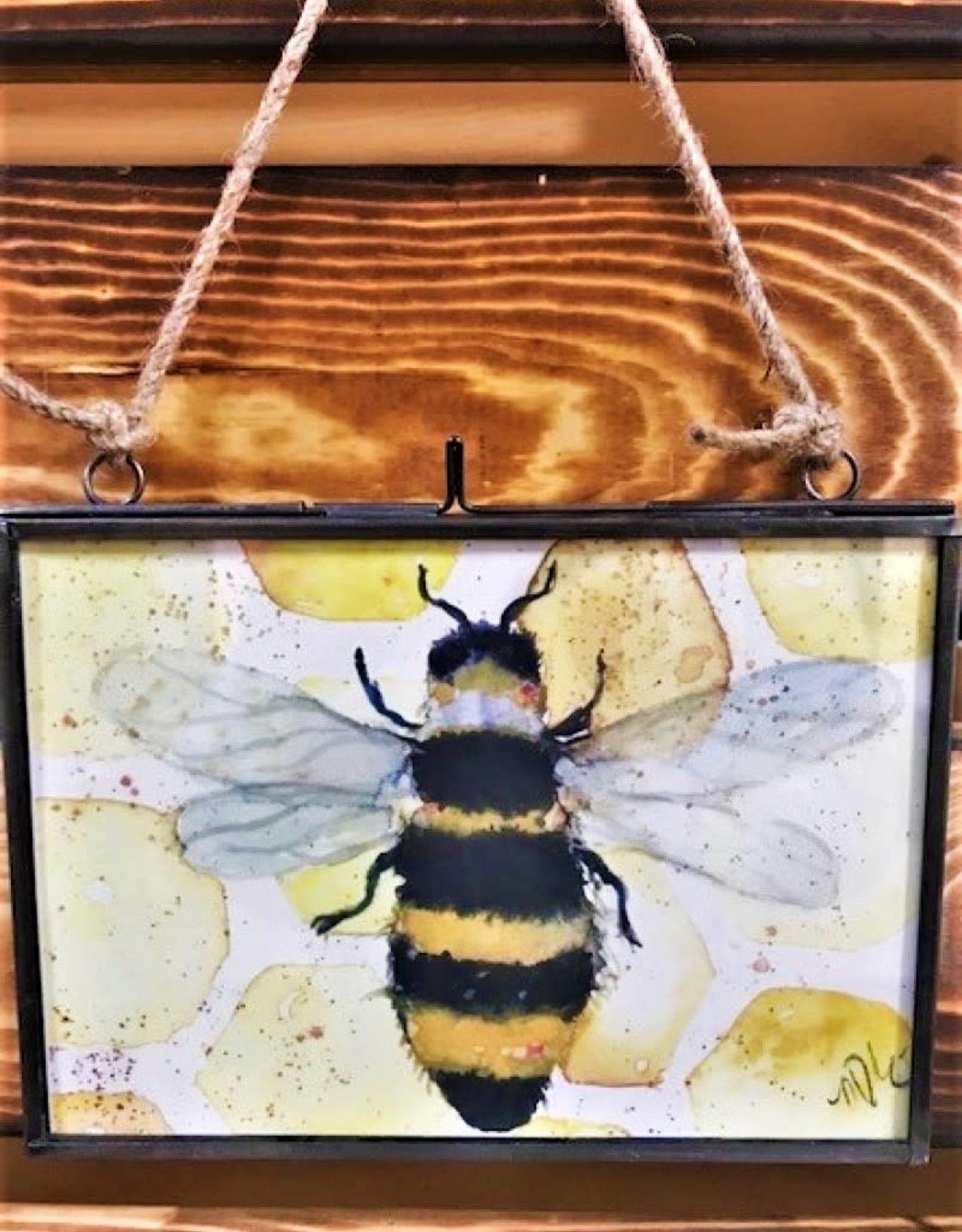 Michele Detering Art Framed Metal Giclee 5x7 - Queen Bee