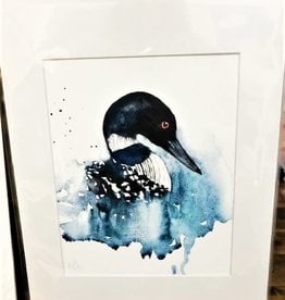 Michele Detering Art Loon - 11x14 Matted Print
