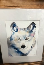 Michele Detering Art Wolf - 11x14 Matted Print