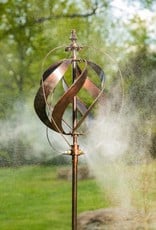 Kinetic Wind Spinner Stake - Misting Copper Sphere