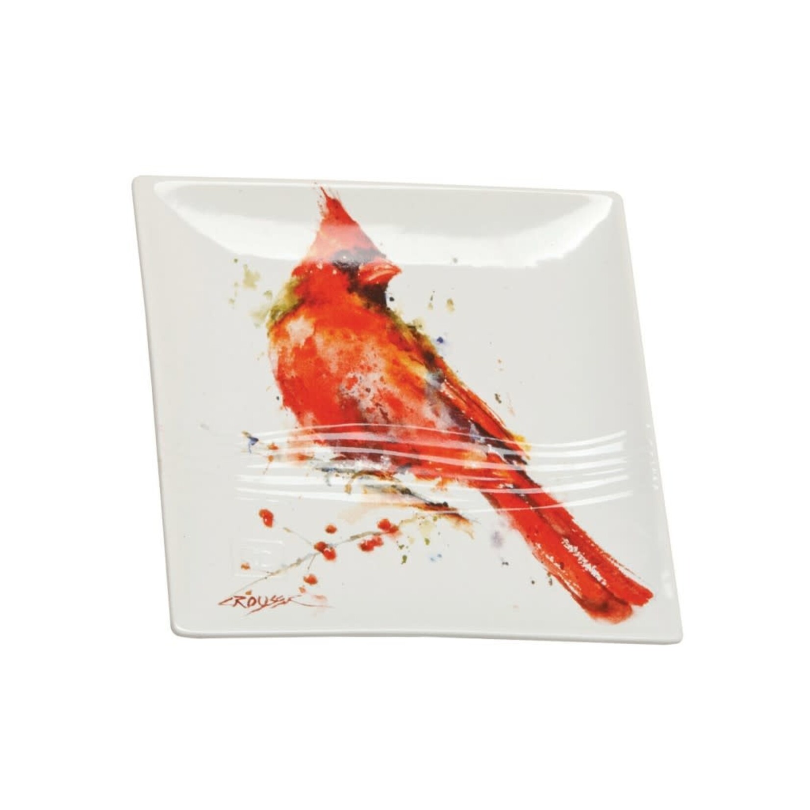 Dean Crouser Collection Cardinal Snack Plate - Dean Crouser Collection