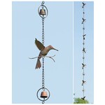 Rain Chain - Hummingbird & Bells
