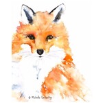 Michelle Detering Art Collection Michelle Detering Limited Matted Print - Winter Fox