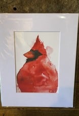 Michelle Detering Art Michelle Detering Limited Matted Print - Cardinal