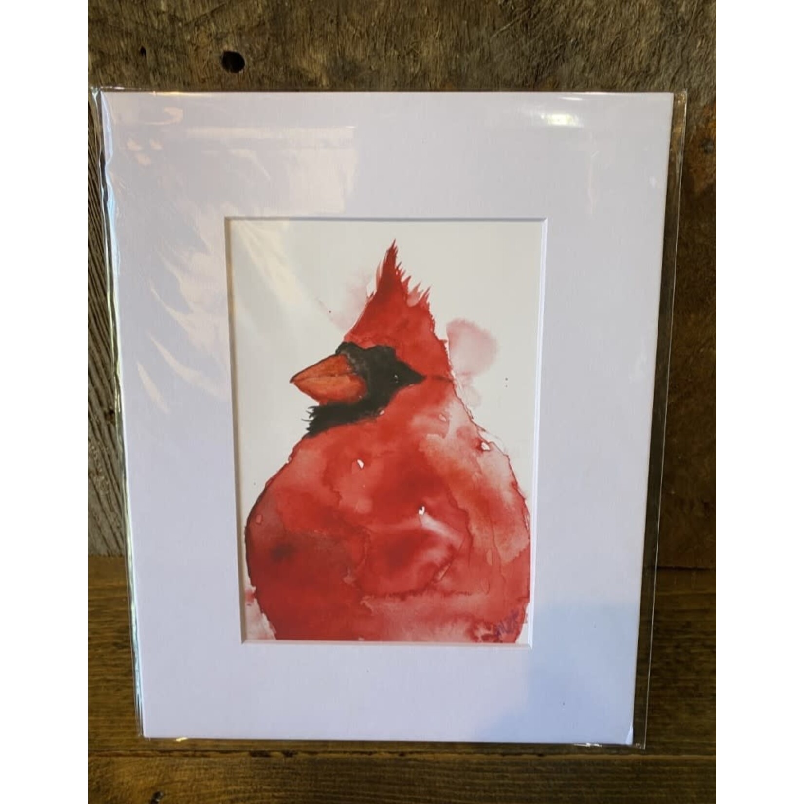 Michelle Detering Art Collection Michelle Detering Limited Matted Print - Cardinal