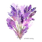 Michelle Detering Art Collection Michelle Detering Limited Matted Print - Lavender Dreams