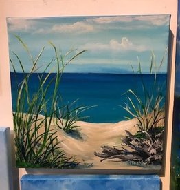 "Sea Grass by the Bay" - Original Acrylic 12x12