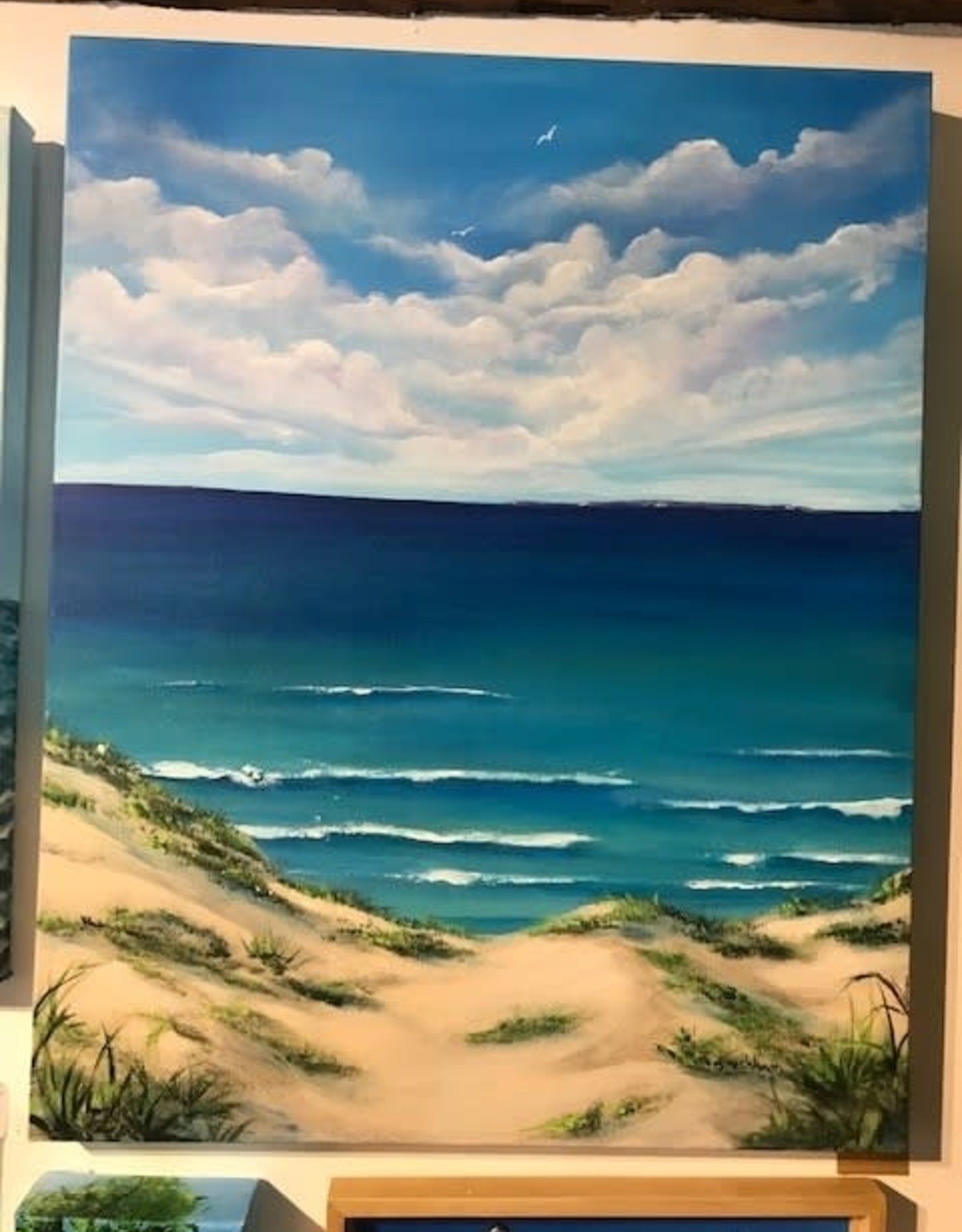 "A Dune View of Manitou" Sally Peckham Original - Acrylic on Canvas 24x30