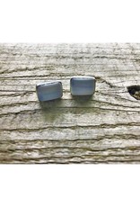 Stud Earrings - Blue Opal
