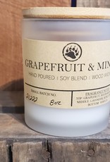 Bear Naturals Handpoured Soy-blend Candle - Grapefruit & Mint