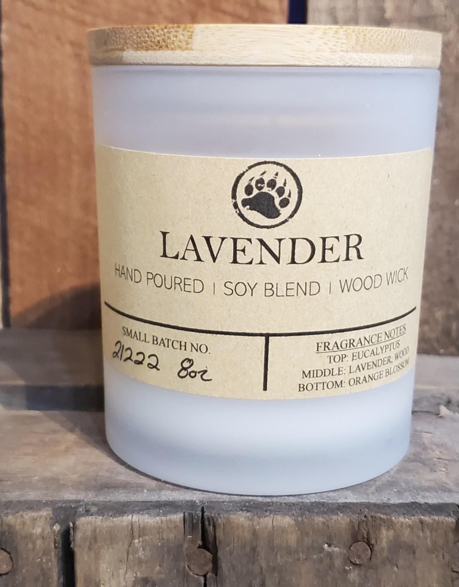 Bear Naturals Handpoured Soy-blend Candle - Lavender